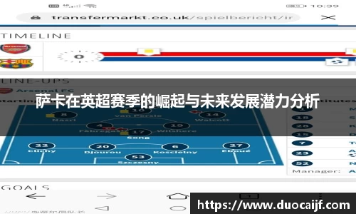 萨卡在英超赛季的崛起与未来发展潜力分析
